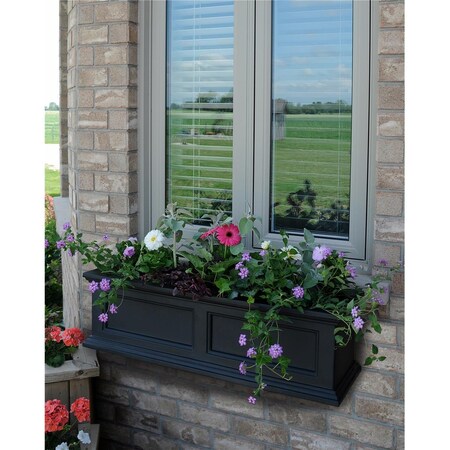 Lawnitator 5822B Fairfield 3ft Window Box- Black LA2621755